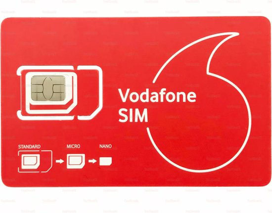 Vodafone Prepaid simkaart - €5 extra beltegoed bij eerste opwaardering |  bol.com