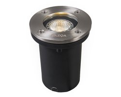 QAZQA Basic Round Grondspot - GU10 - 1 stuk - IP65 - Staal
