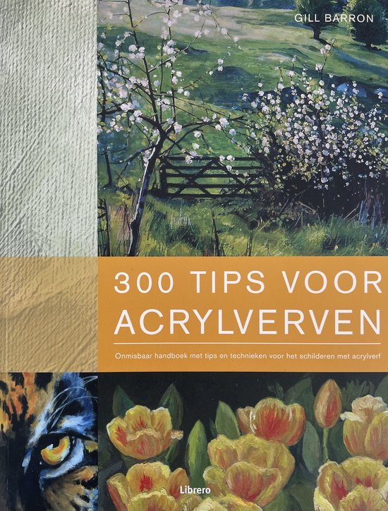 Cover van het boek '300 tips voor acrylverven' van Gill Baron