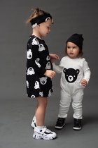 alisé Baby meisjes jurk koala print Zwart 104