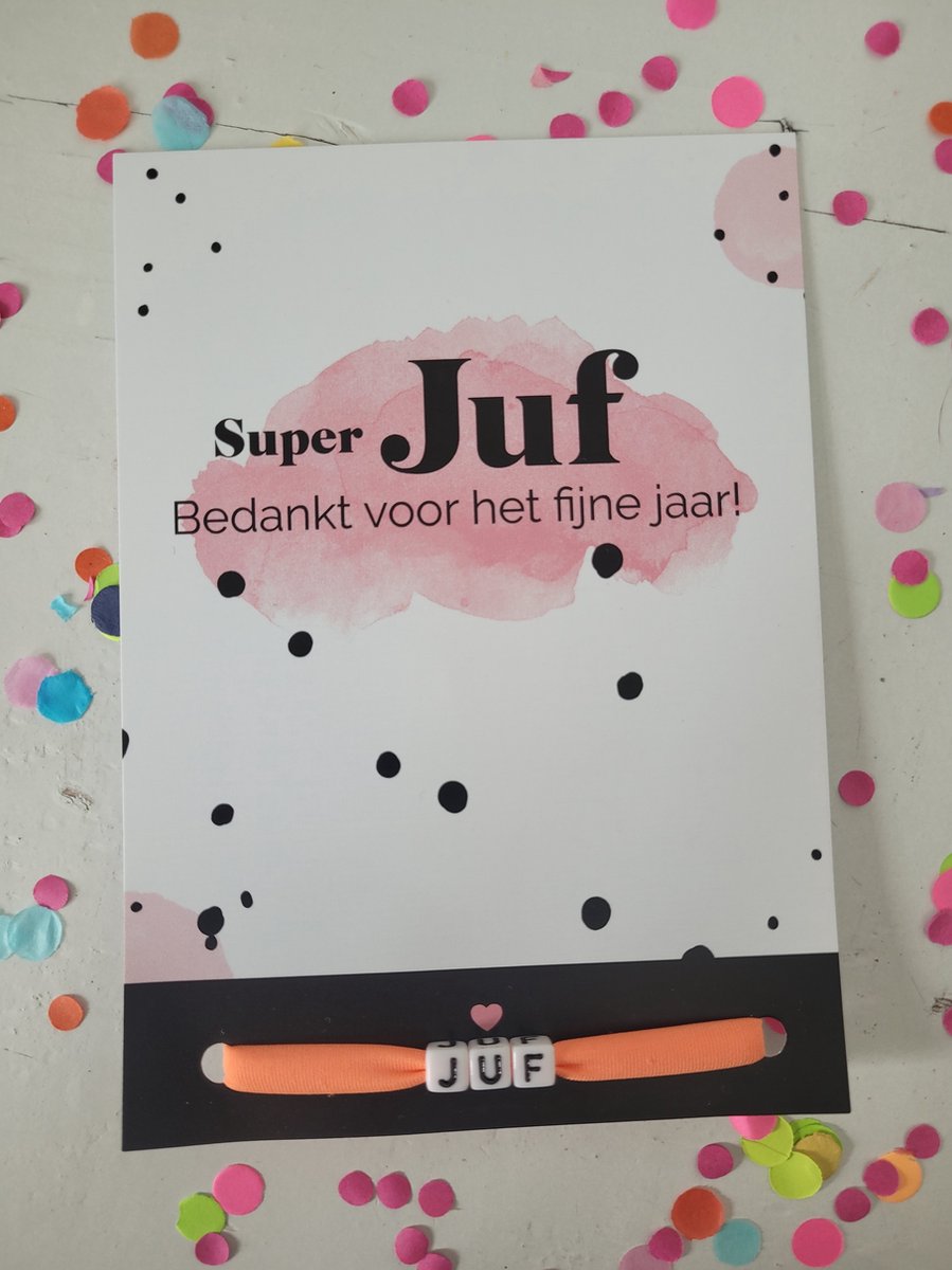 Goedkoopste juf meester bedankje cadeautje leerkracht juffendag