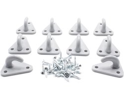 Bindhaak voor netten (set 10 stuks + 30 schroefjes)