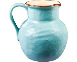 Vivi Oggi - Waterkan - Karaf - 2L - Aardewerk - Turquoise - Italië - Kerst