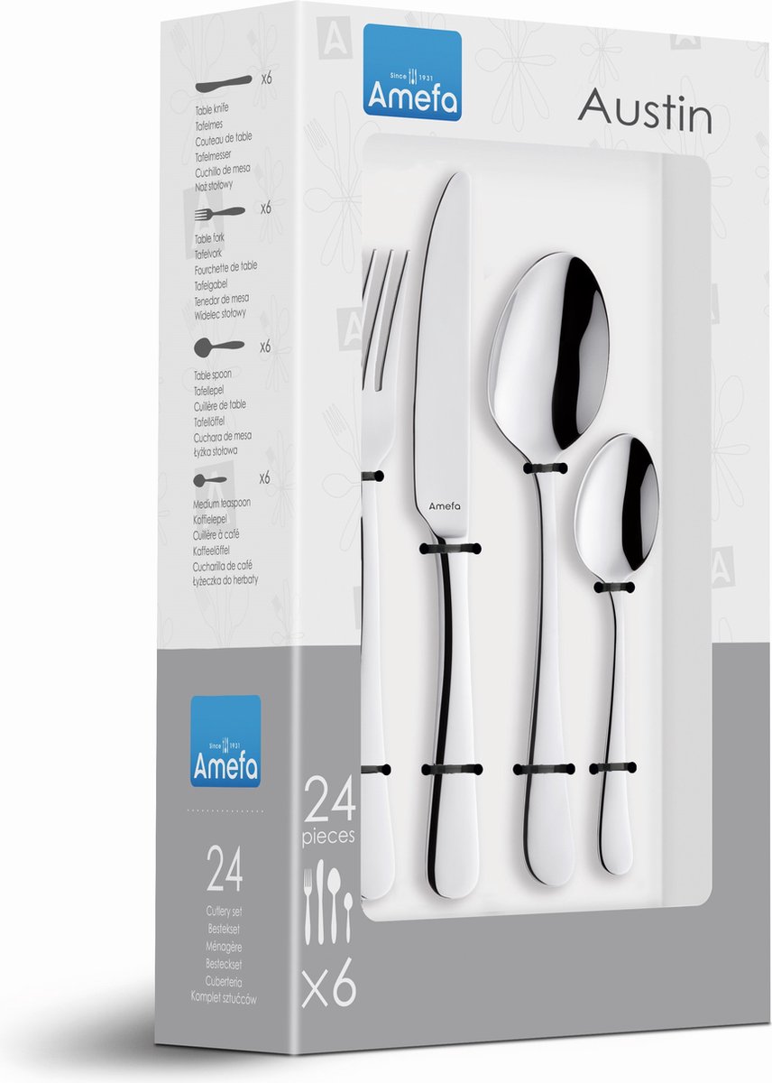 Bestekset Amefa Sonate 8420 24 delig (6 personen