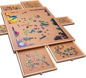 Puzzlr™ - Puzzelbord met Opbergsysteem - Houten Puzzelplaat Onderlegger met 6 Laden - 1500 Stukjes met grote korting