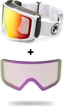 Masque de ski Bakedsnow - config red - écran extra lens - magnétique