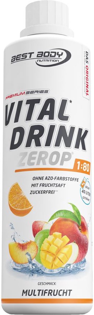 Best Body Nutrition Vital Drink Zerop - intra workout concentraat - 500ml