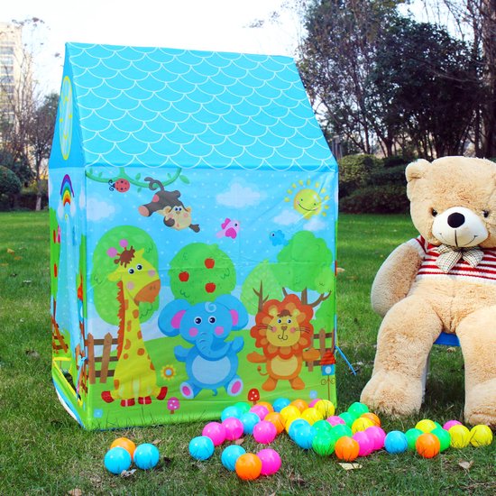 Ballenbak Speeltent - Incl 50 Stuks Ballenbak Ballen - Baby - Peuter - Speeltent voor kinderen - Ballentent Popup van Playfun — afbeelding 3