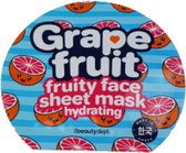 Gezichtsmasker Beauty Grapefruit - Fruity Face Sheet Mask - beautymasker - Valentine - Valentijnsdag - valentijn cadeautje