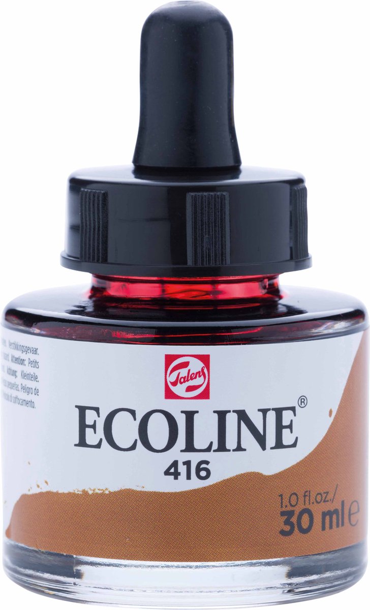 Waterverf ecoline sepia 30ml | Talens