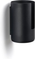 Zone Rim toiletpapier reserve rolhouder wandmodel D13.2cm H21.8cm zwart