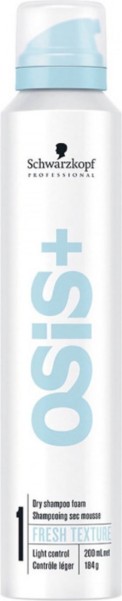 Bol.com Schwarzkopf - Osis+ - Long Hair Texture - Fresh Texture Dry Shampoo Foam - 200 ml aanbieding