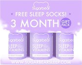 SugarBear - Sleep Vitamins 3 Month Gift Pack & Gratis sokken