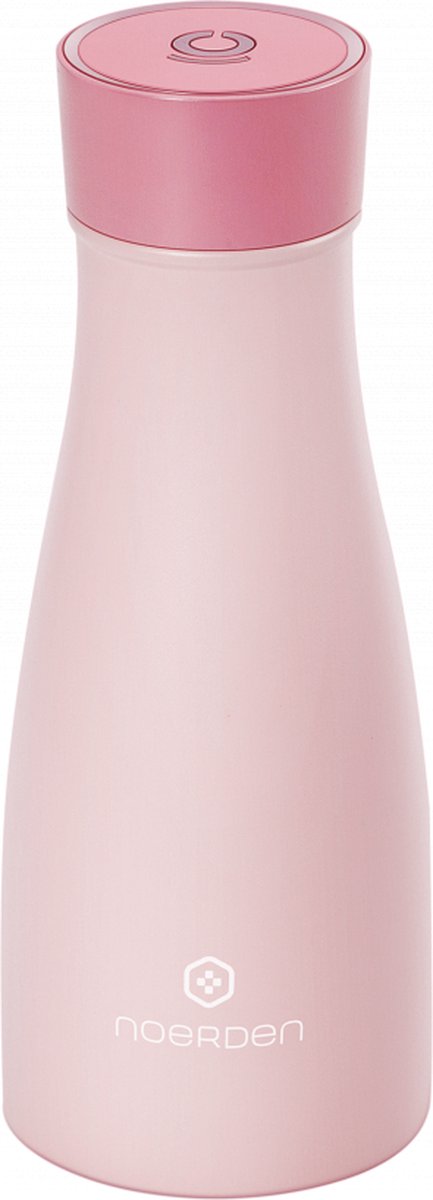 Noerden - Liz Smart Drinkfles 480ml - zelfreinigende thermos met UV-sterilisatie voor water & fles, roze