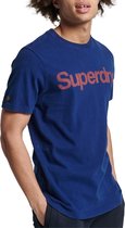 Superdry - Classic T-Shirt Logo Blauw - S - Modern-fit
