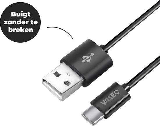 WiseQ Oplader voor Samsung inclusief USB C oplaadkabel - 3 meter - 15W  Snellader - zwart | bol.com