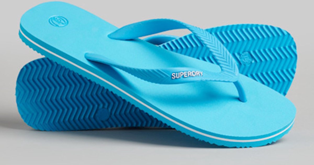 Superdry Heren Klassieke vintage teenslippers Blauw