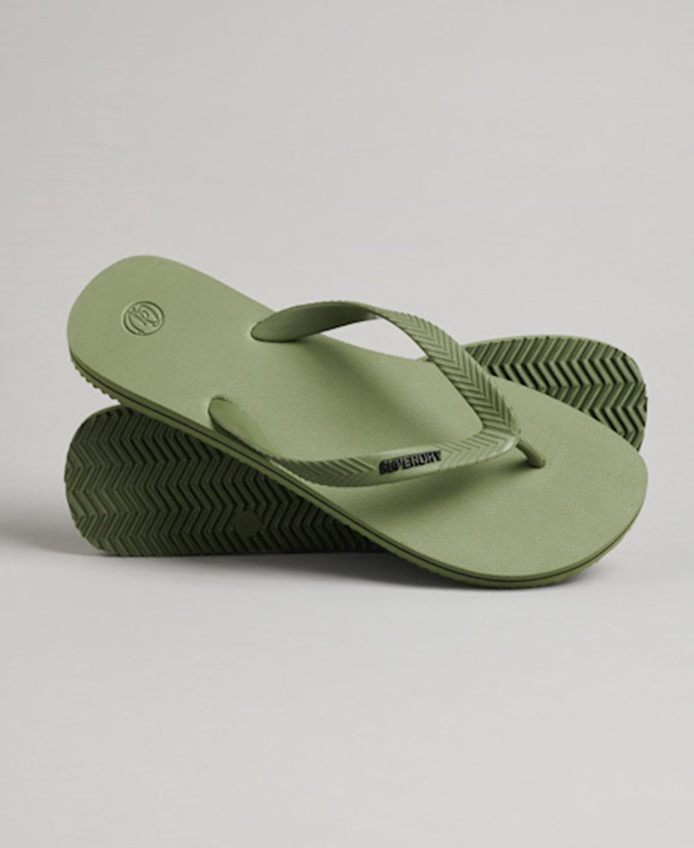 Superdry Heren Klassieke vintage teenslippers Khaki