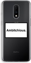 Case Company® - OnePlus 7 hoesje - Ambitchious - Soft Cover Telefoonhoesje - Bescherming aan alle Kanten en Schermrand