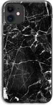 Case Company® - iPhone 11 hoesje - Zwart Marmer - Soft Cover Telefoonhoesje - Bescherming aan alle Kanten en Schermrand
