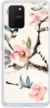 Case Company® - Samsung Galaxy S10 Lite hoesje - Japanse bloemen - Soft Cover Telefoonhoesje - Bescherming aan alle Kanten en Schermrand