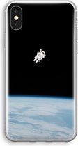 Case Company® - iPhone X hoesje - Alone in Space - Soft Cover Telefoonhoesje - Bescherming aan alle Kanten en Schermrand