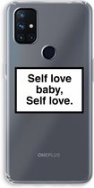 Case Company® - OnePlus Nord N10 5G hoesje - Self love - Soft Cover Telefoonhoesje - Bescherming aan alle Kanten en Schermrand