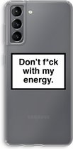 Case Company® - Samsung Galaxy S21 hoesje - My energy - Soft Cover Telefoonhoesje - Bescherming aan alle Kanten en Schermrand