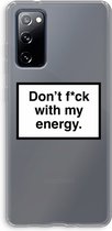 Case Company® - Samsung Galaxy S20 FE / S20 FE 5G hoesje - My energy - Soft Cover Telefoonhoesje - Bescherming aan alle Kanten en Schermrand