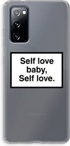 Case Company® - Samsung Galaxy S20 FE / S20 FE 5G hoesje - Self love - Soft Cover Telefoonhoesje - Bescherming aan alle Kanten en Schermrand