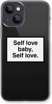 Case Company® - iPhone 13 hoesje - Self love - Soft Cover Telefoonhoesje - Bescherming aan alle Kanten en Schermrand