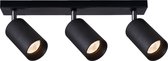 Industriële kantelbare plafondlamp - Sid - mat zwart - GU10 fitting