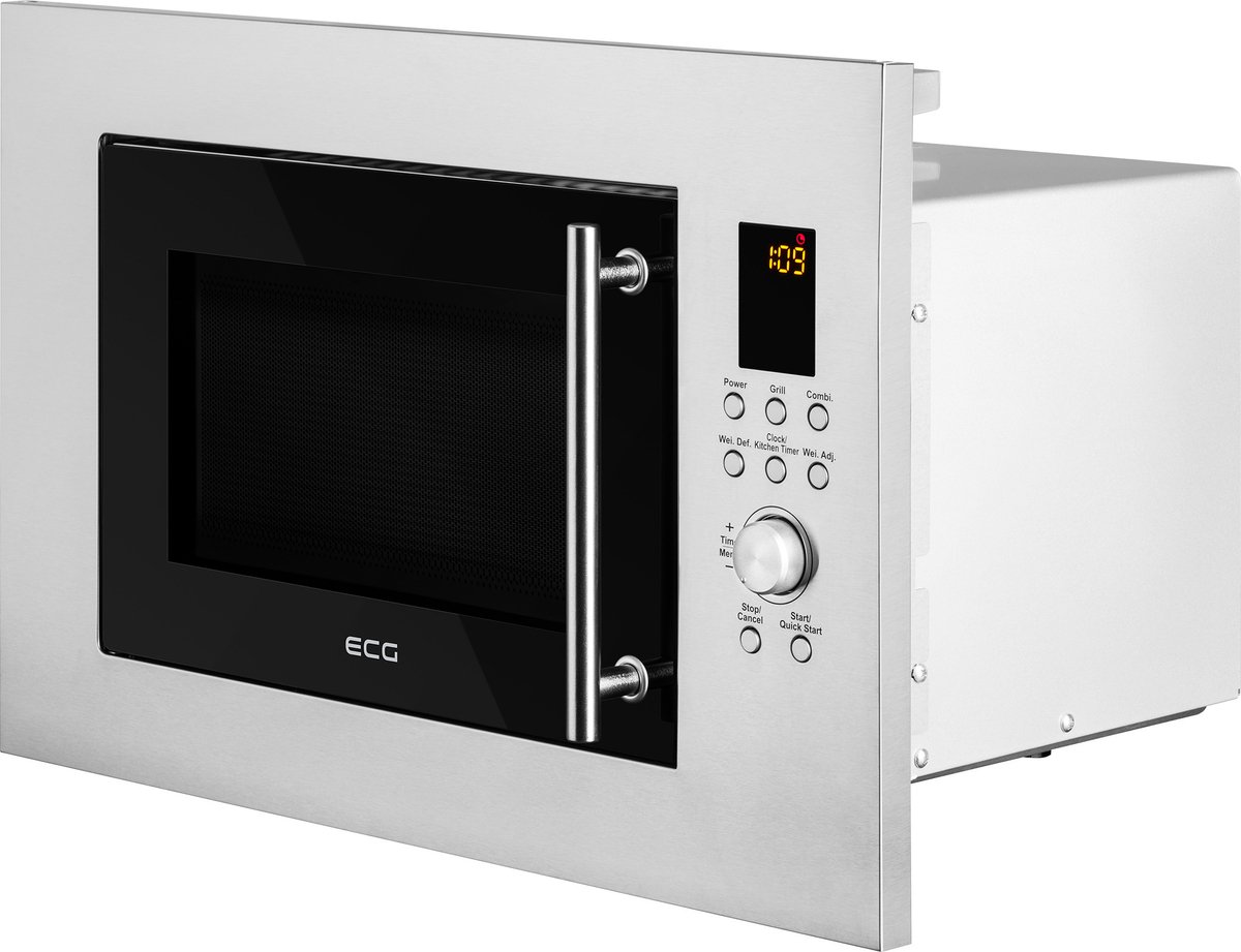 ECG MTD 2390 VGSS - Solo-magnetron met grill - Roestvrij