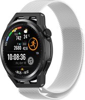 Stalen, Milanees Smartwatch bandje - Geschikt voor Strap-it Huawei Watch GT Runner Milanese band - zilver - GT Runner - 22mm - Strap-it Horlogeband / Polsband / Armband