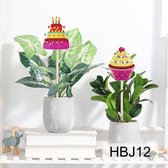 Diamond painting decoratieve plantensteker - Cupcakes