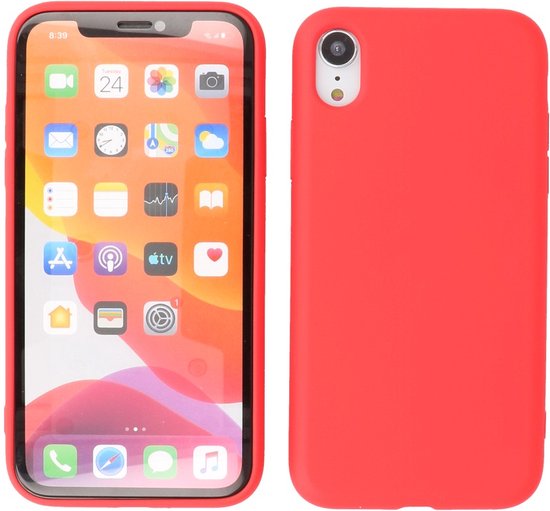 Coque pour iPhone XR - Coque arrière de 2,0 mm d'épaisseur - Fashion en  Siliconen - Rouge | bol