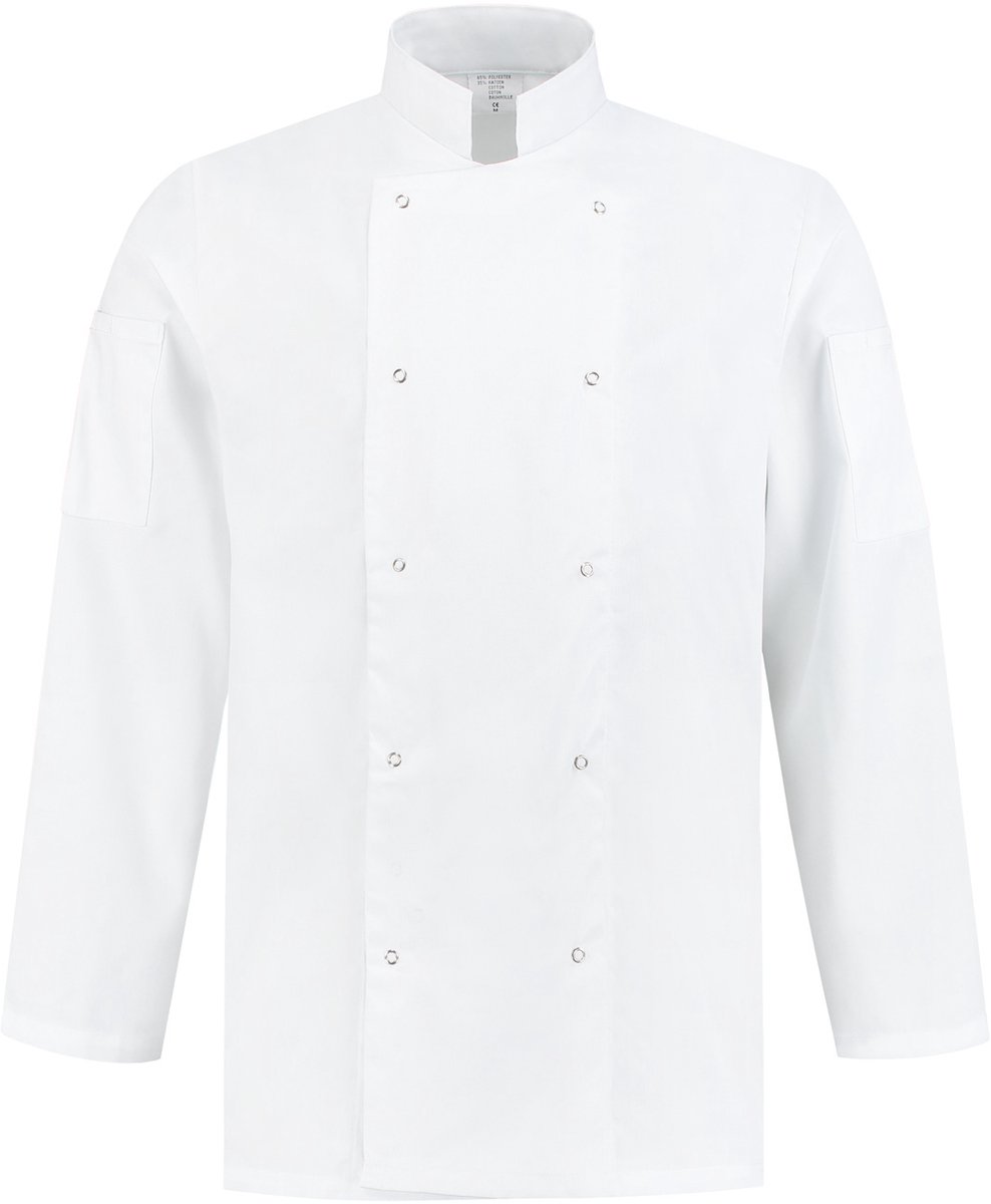 EM Kitchen Koksbuis polyester / katoen Wit maat S / 44-46