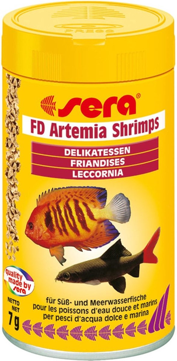 FD Artemia Shrimps 100 ml - Sera Aquarium Visvoer