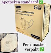 FFP2 masker 60 stuks mondkapje mondmasker voor in Duitsland van zeer hoge kwaliteit getest Ce gecertificeerd 5 laags