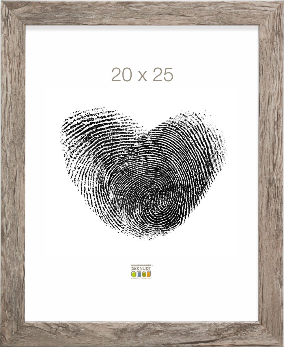 Deknudt Frames fotolijst S45RH7 - grijs-beige - hout - 20x25 cm