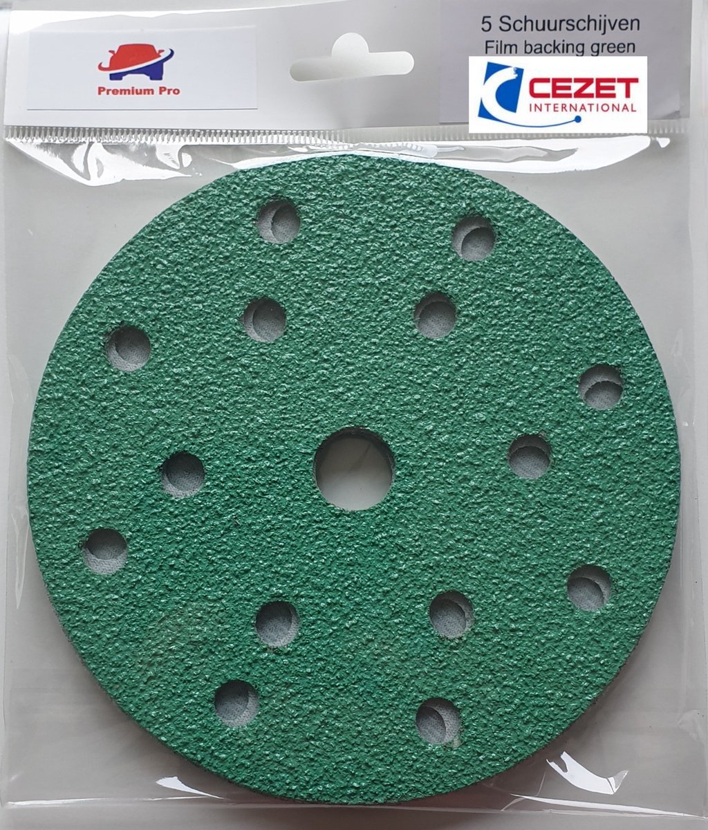 Velcro Filmbacking disc GROEN P 800