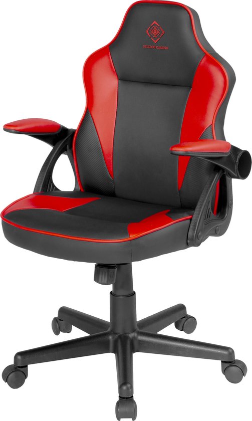 Deltaco Gaming DC120 Junior Gaming Chair -  In Hoogte Verstelbaar - Zwart/Rood