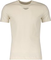 Calvin Klein T-shirt - Slim Fit - Beige - XL