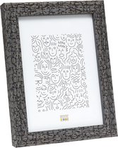 Deknudt Frames fotolijst S45RL7 - grijs - burned wood look - 30x30 cm