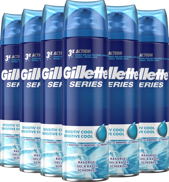 Gillette Series Sensitive Cool Scheergel Mannen