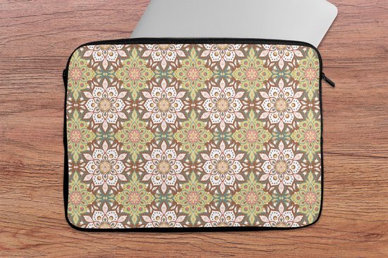 Housse pour ordinateur portable 13 pouces - Mandala - Bohème - Fleurs - Motifs - Housse pour ordinateur portable