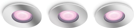Philips Hue Xamento White and color ambiance set van 3 chroom inbouwspots