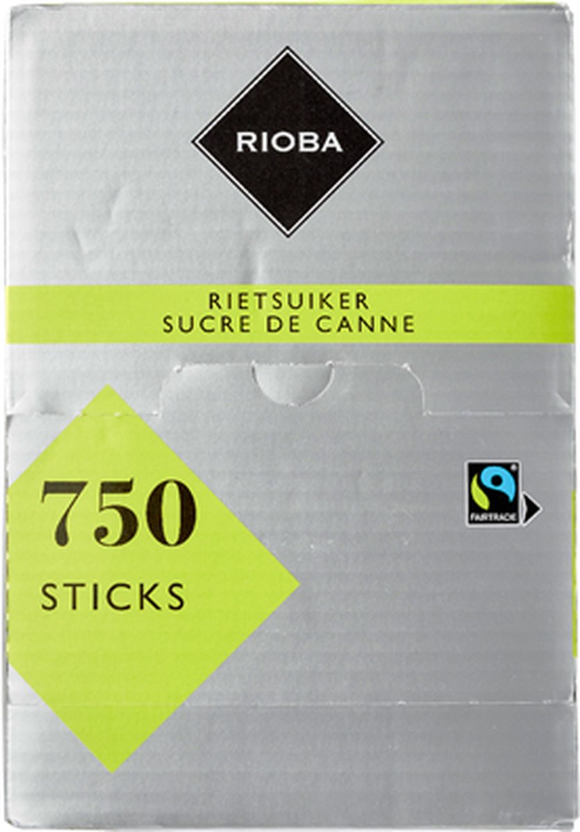 Goedkoopste Rioba Fairtrade rietsuikersticks 750 stuks