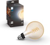 Philips Hue Filament Light Source E27 Globe Bulb G125 - lumière blanche chaude à froide - grand - 1-pack - Bluetooth