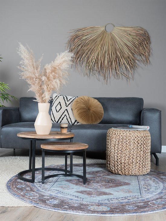 Tapis Karaca Violet/Marron 07 Rond ø200 cm